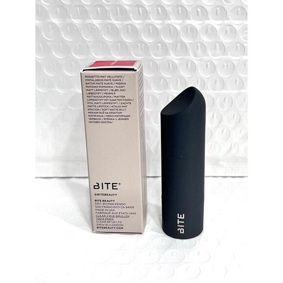 BITE Beauty POWER MOVE Soft Matte Lipstick HOT TOMATO Full Size 0.14 oz New - Picture 3 of 6